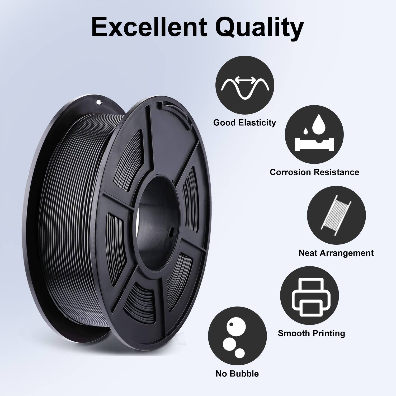 Excellent Quality

- Good Elasticity
- Corrosion Resistance
- Neat Arrangement
- Smooth Printing
- No Bubble