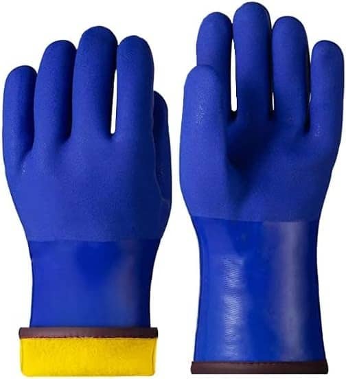 Cozy Serene - 3 Pairs Thermal Insulated Freezer Gloves for Winter, Chemical & Oil Resistant, Waterproof, Men and - X-Large