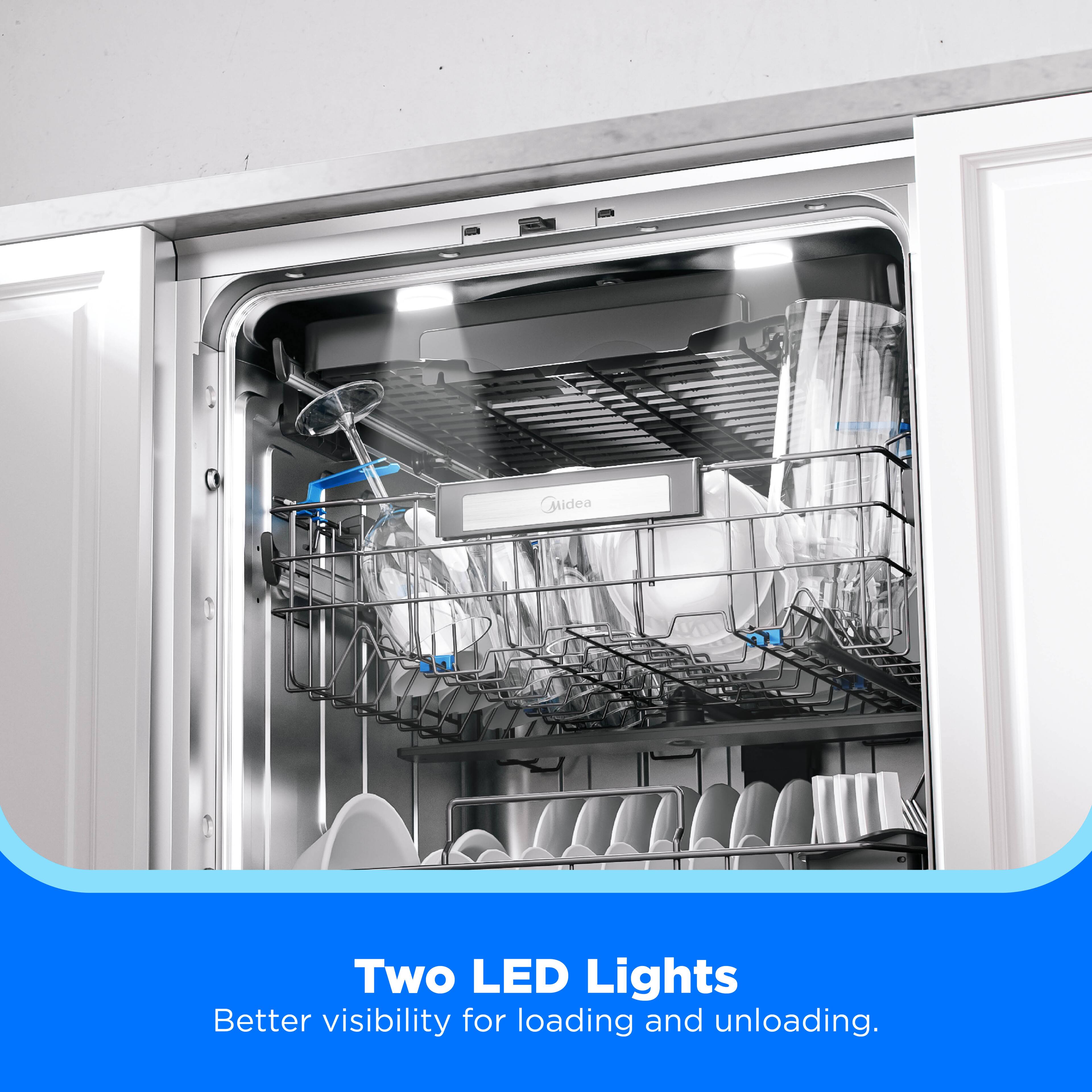Midea

Two LED Lights
Better visibility for loading and unloading.