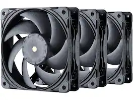 Phanteks - T30-120 Fan Triple-Pack, Premium High-Performance, 4-Pin PWM, Quiet - Black/Grey