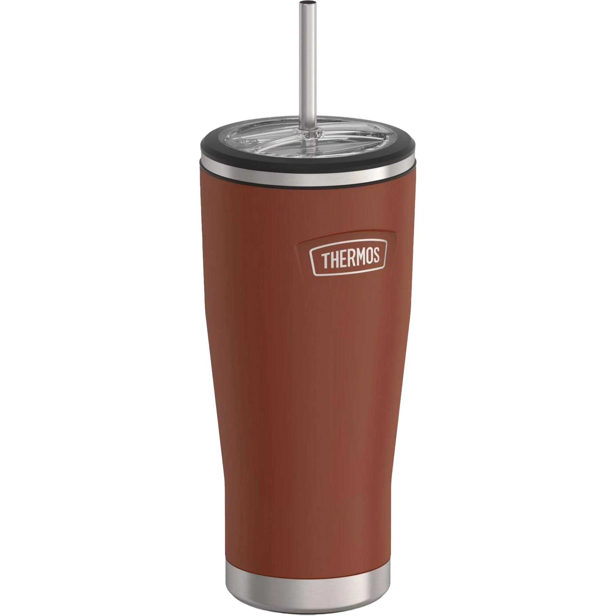 Alt View 1. Thermos - Thermos 24 oz. Icon Cold Tumbler w/ Straw - Saddle - Saddle.