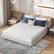 Front. KERDOM - CertiPUR-US Thick Mattress in a Box, Double layer Medium Firm Memory Foam Mattresses for Cooling Sleep, Washable Cover - White.
