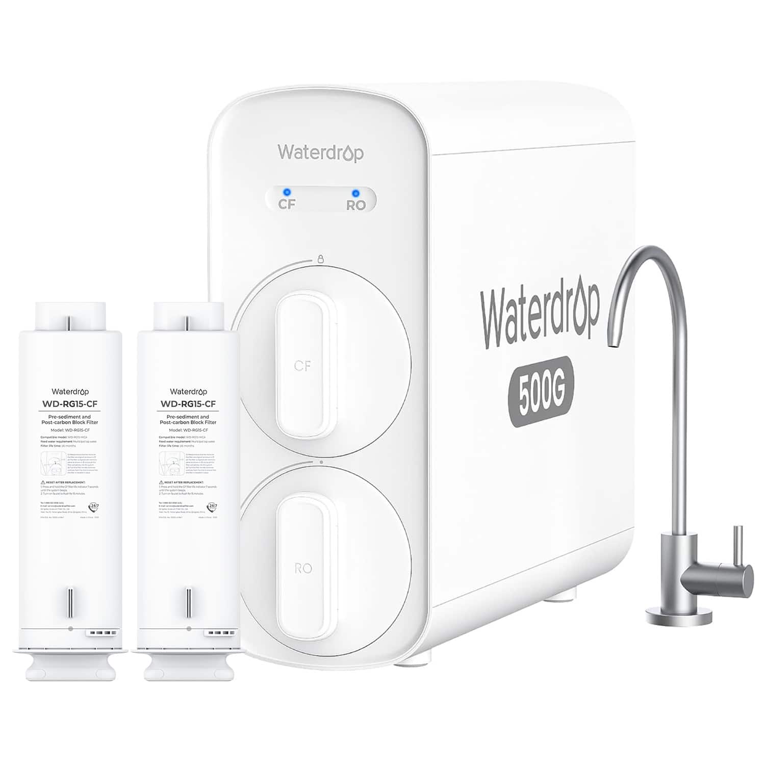 Waterdrop CF RO  
Waterdrop WD-RG15-CF  
Waterdrop WD-RG15-CF  
Waterdrop 500G RO