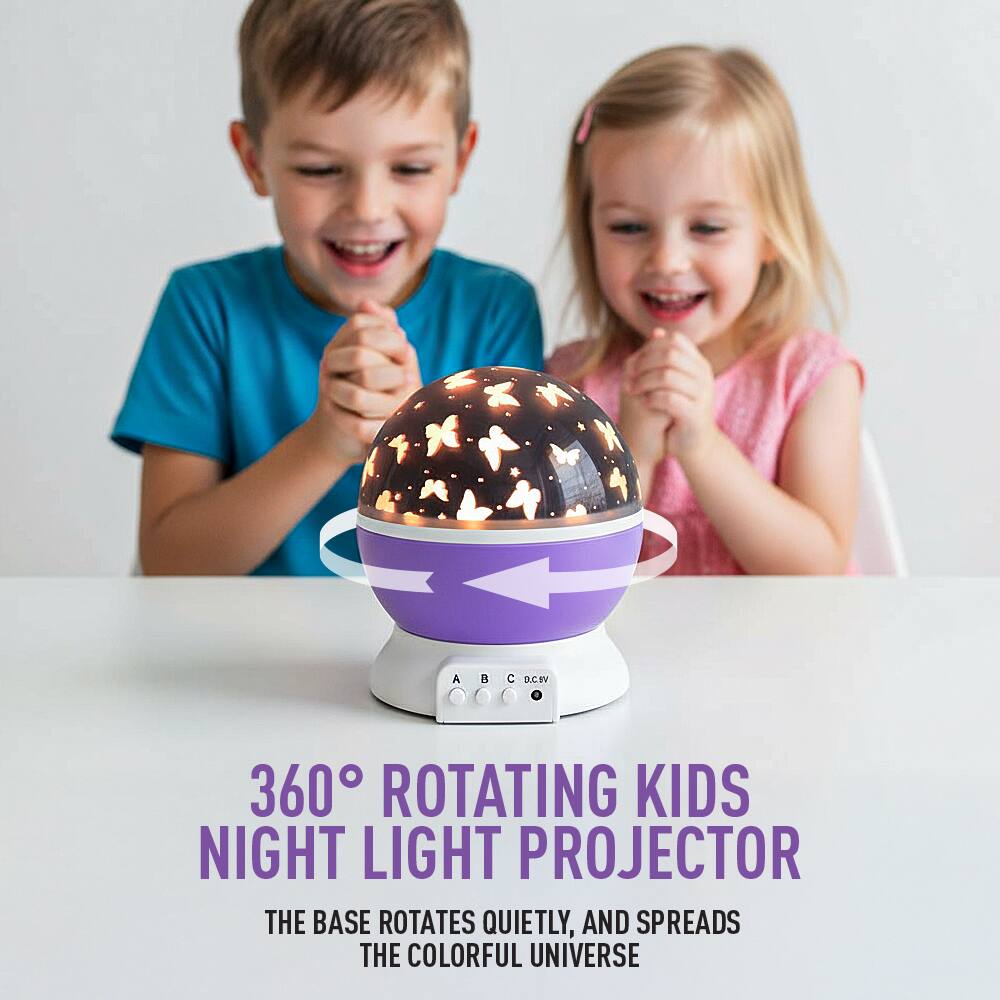 360° Rotating Kids Night Light Projector

The base rotates quietly, and spreads the colorful universe