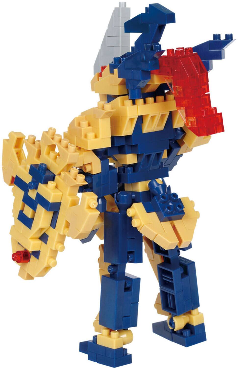 Alt View 1. Bandai - Nanoblock - Yu-Gi-Oh! Duel Monsters - Character Collection - Black Luster Soldier Building Kit   - COLLECTIBLES - Multicolor.