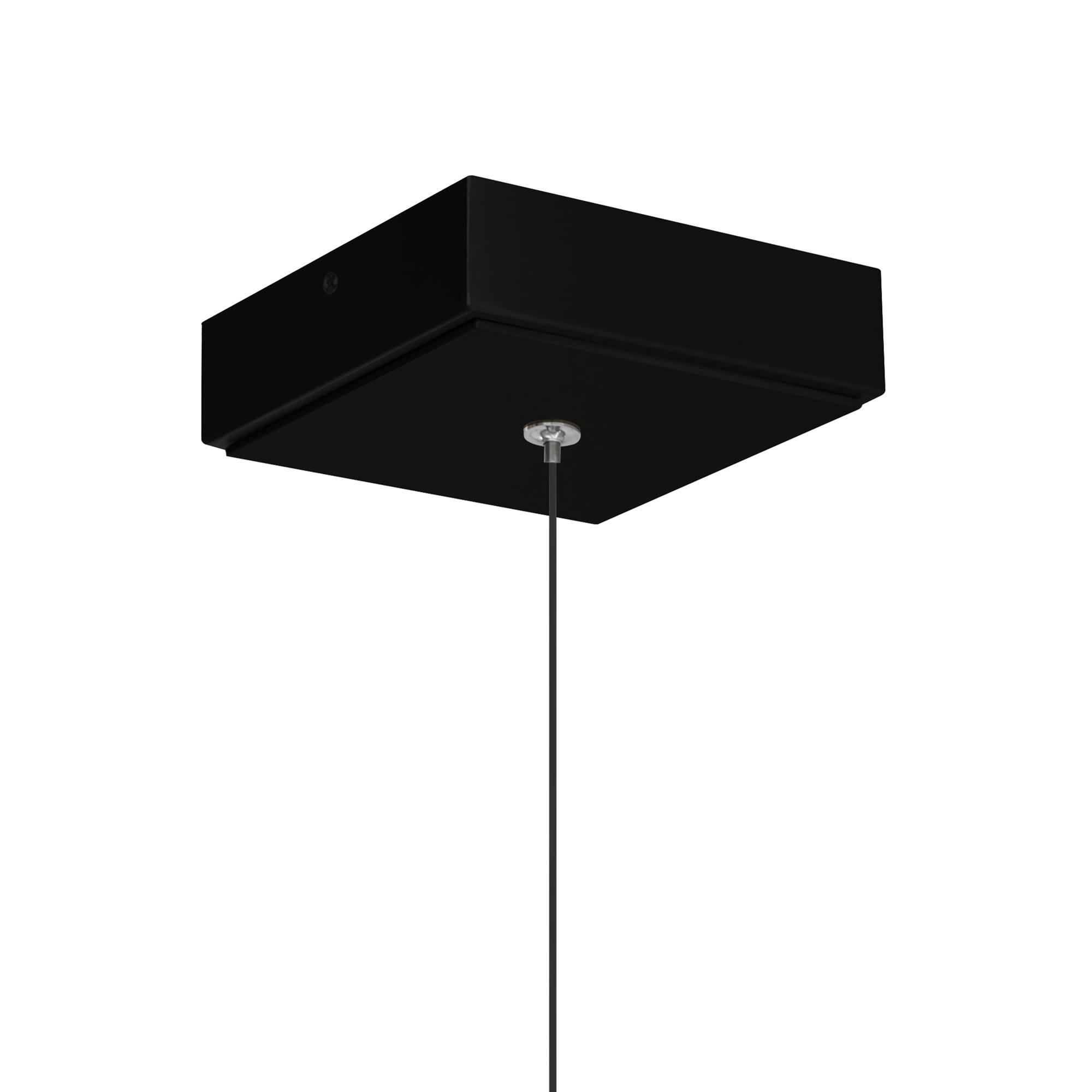 Alt View 2. CWI Lighting - Lava Integrated LED Black Mini Pendant - Black.