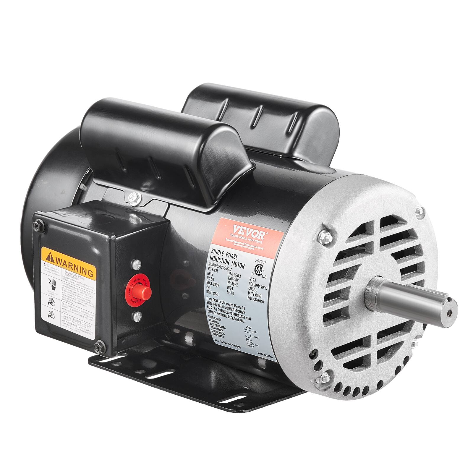 WARNING
VEVOR HOUCT TOOLS
SINGLE PHASE INDUCTION MOTOR
257207
HP-5
TYPE-ON
WORLOOPSODESSAL
D
60
ENC-COP
25.0A
F-23
PM1
2304
FR-56H2
INS-F
BPW-3450
SE-LI
CODE-L
From CONT CON
DV CONICH
MEALING
SHAND
blog
MOTORS
FACTORY
CHEVANG
NEW
BEARINGS