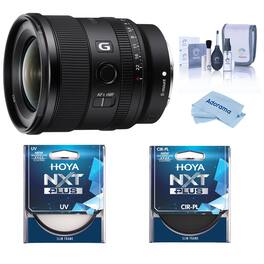 Bundle - FE 20mm f/1.8 G Lens for Sony E, with Hoya NXT Plus 67mm UV+CPL Filter, Cleaning Kit, Cleaning Cloth