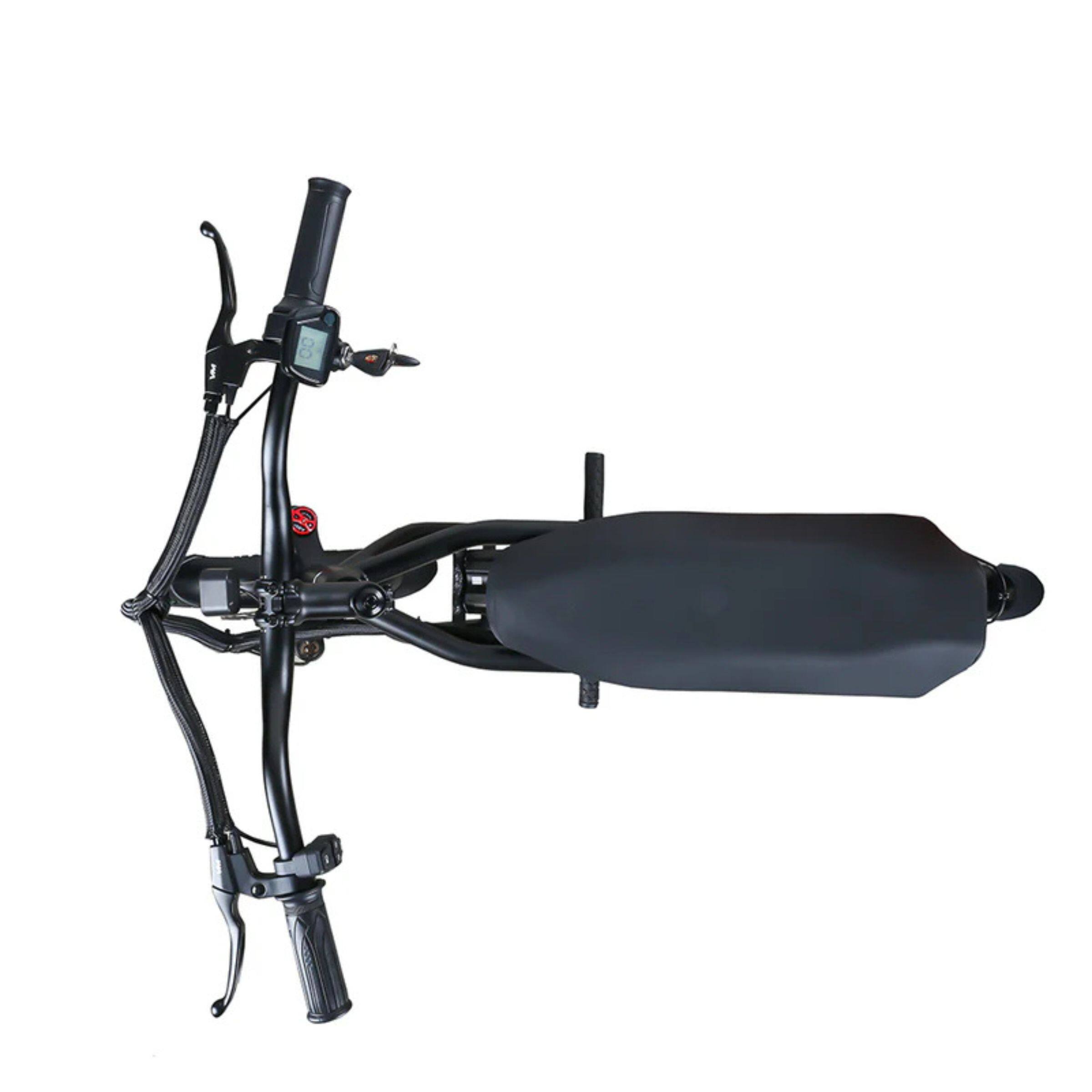 Alt View 2. EMOVE - EMOVE RoadRunner SE Seated Electric Scooter, 20 MPH Top Speed, 20 Mile Range, Removable Battery, Black - Black.