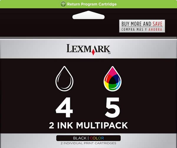 Lexmark - #4 & #5 Black/Color Combo Pack price history on PriceWatchPro