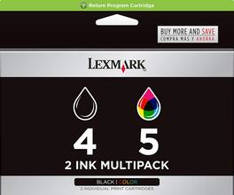 Lexmark - #4 & #5 Black/Color Combo Pack