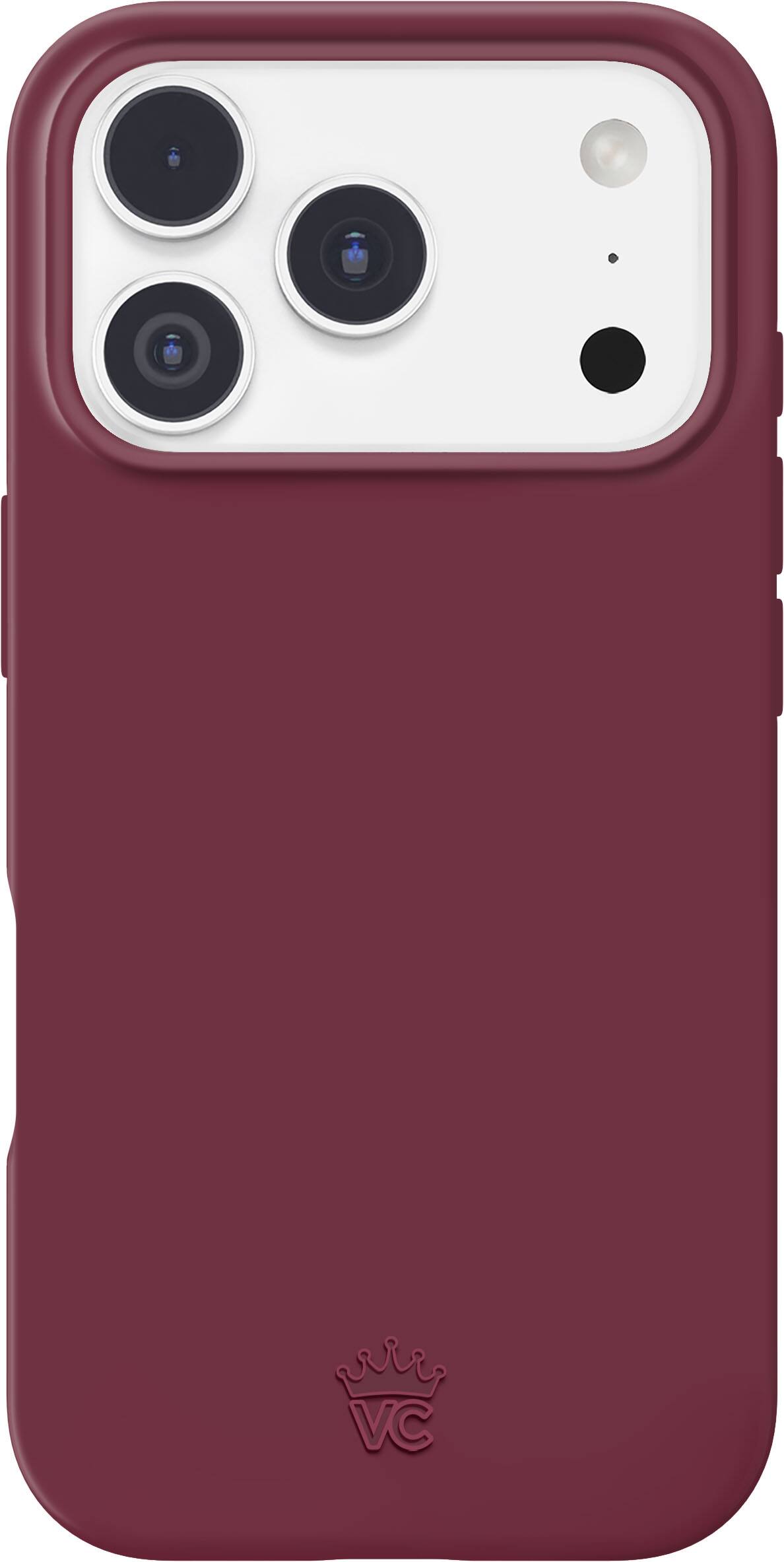Front. VELVET CAVIAR - Magsafe Case for Apple iPhone 18 Pro / 17 Pro - Burgundy 1990.