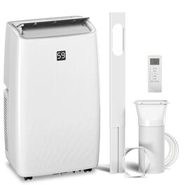 Homcom - BTU Portable Air Conditioner, AC Unit with Cool, Dehumidifier, Fan, 549 Sq. ft, 24H Timer On Off - White