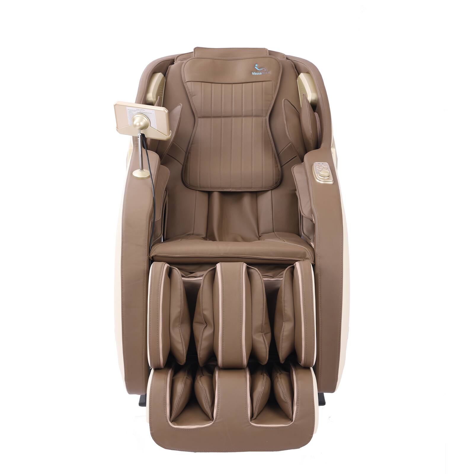 Angle. MassaMax - MassaMAX MD906 Massage Chair Full Body Zero Gravity Recliner Shiatsu SL Track,with Heating, Foot & Calf Massage,beige - Beige.