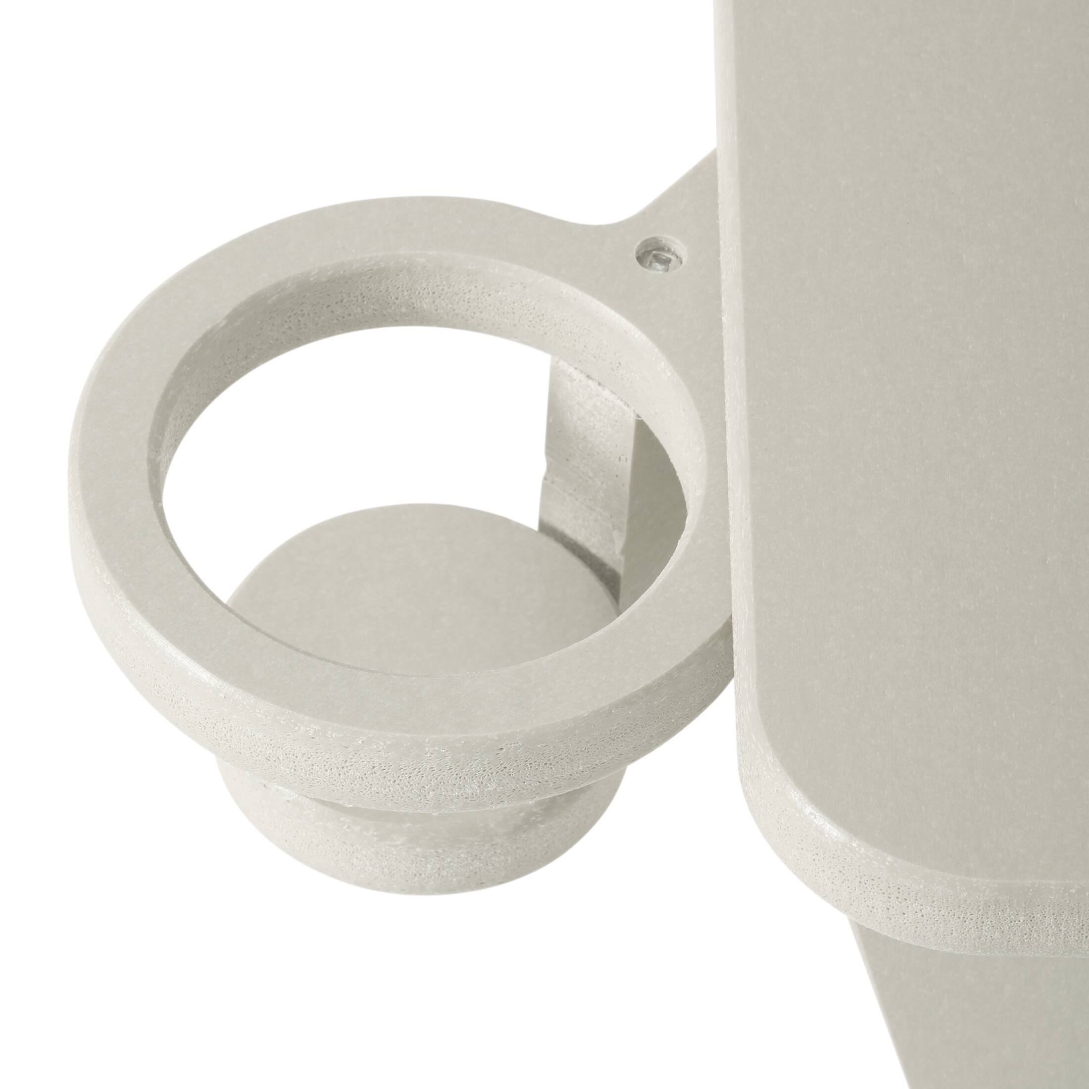 Alt View 2. WestinTrends - WestinTrends Highland 2-Piece Outdoor Patio HDPE Adirondack Chair With Ottoman and Cup Holder Set - Sand.