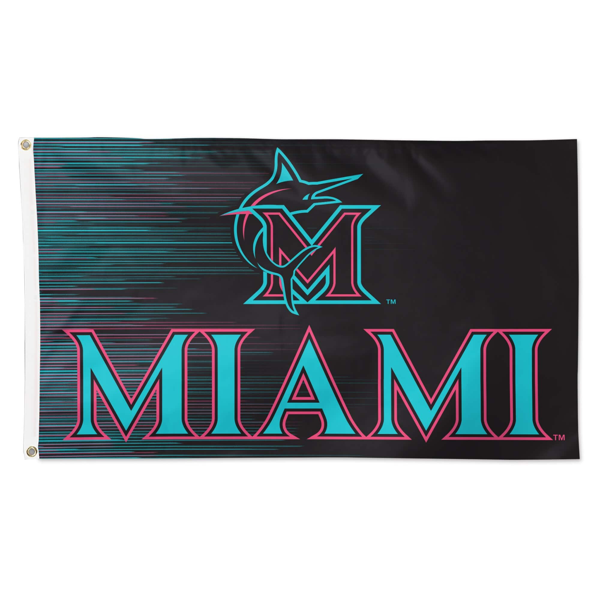 WinCraft - Miami Marlins 3' x 5' Single-Sided Deluxe Flag - Multicolor