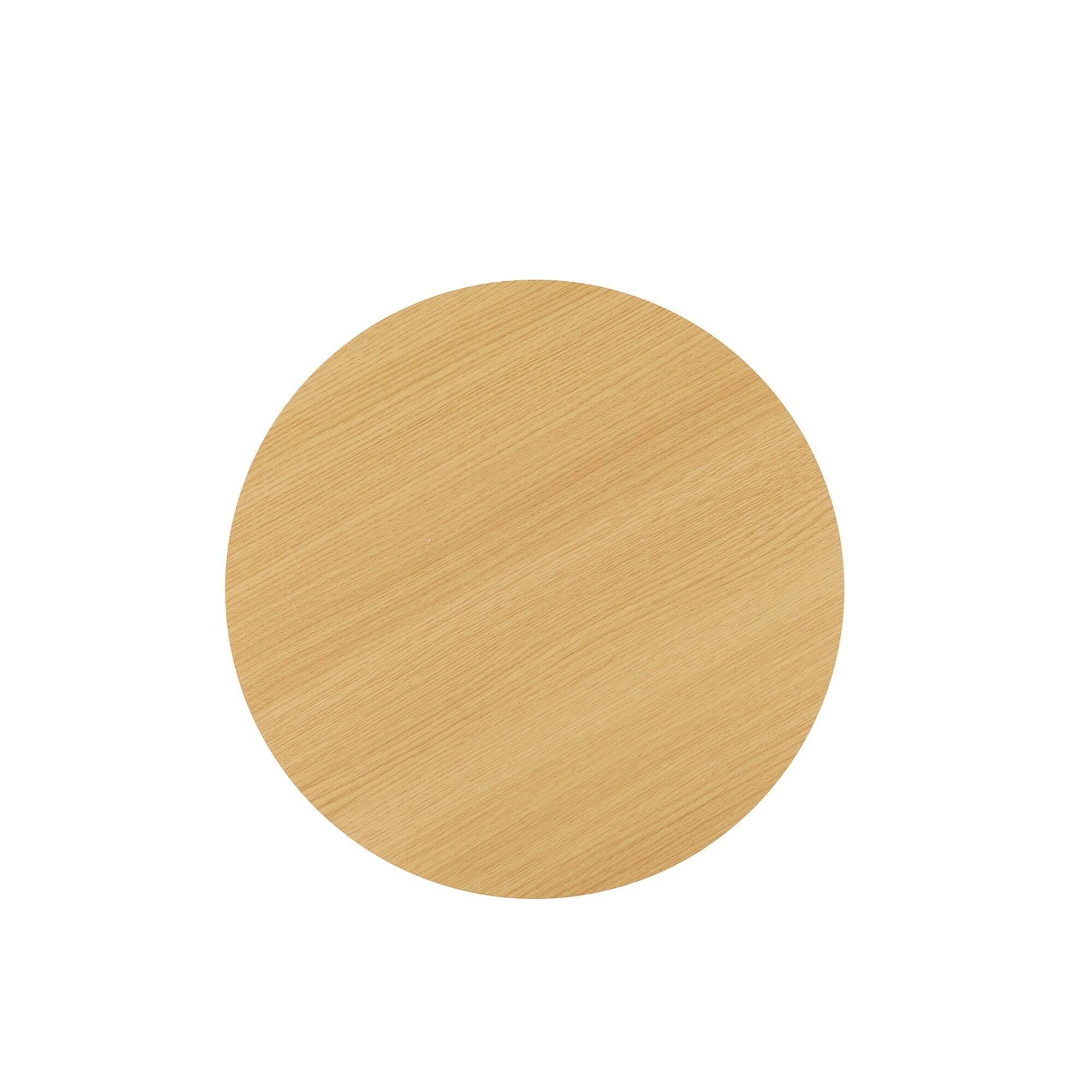 Alt View 4. Manhattan Comfort - Layla Scandinavian Modern End Table - Light Oak.