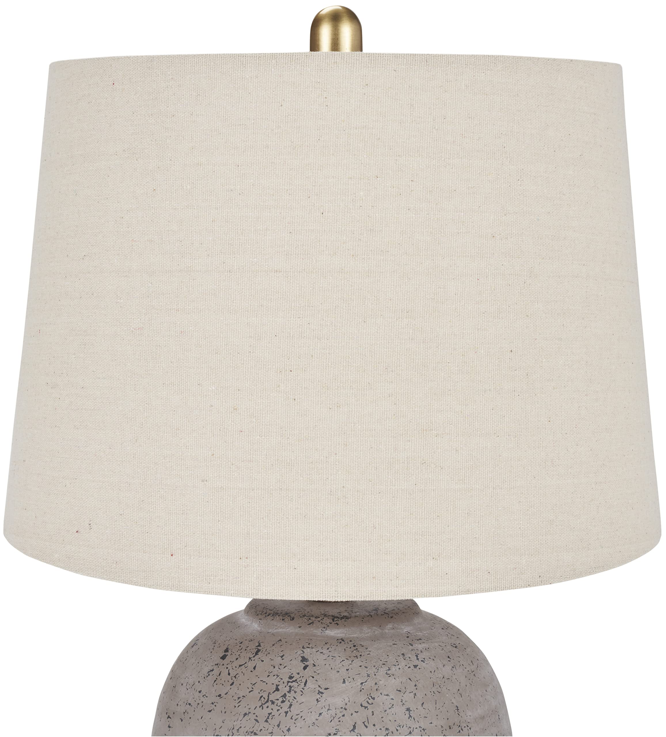 Alt View 3. Cedar Assembly - Home ish Earth Tone Rustic Farmhouse Ceramic Table Lamp For Bedroom Living Room Dining Office With Beige - Earth Brown Single - Cone Shade.