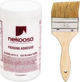 Nekoosa - Coated Products Fan-Out Padding Adhesive, 32 oz - Red/White