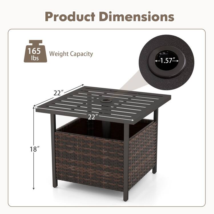 Product Dimensions: 22" x 22" x 18"  
Weight Capacity: 165 lbs  
Wheel Diameter: 1.57"
