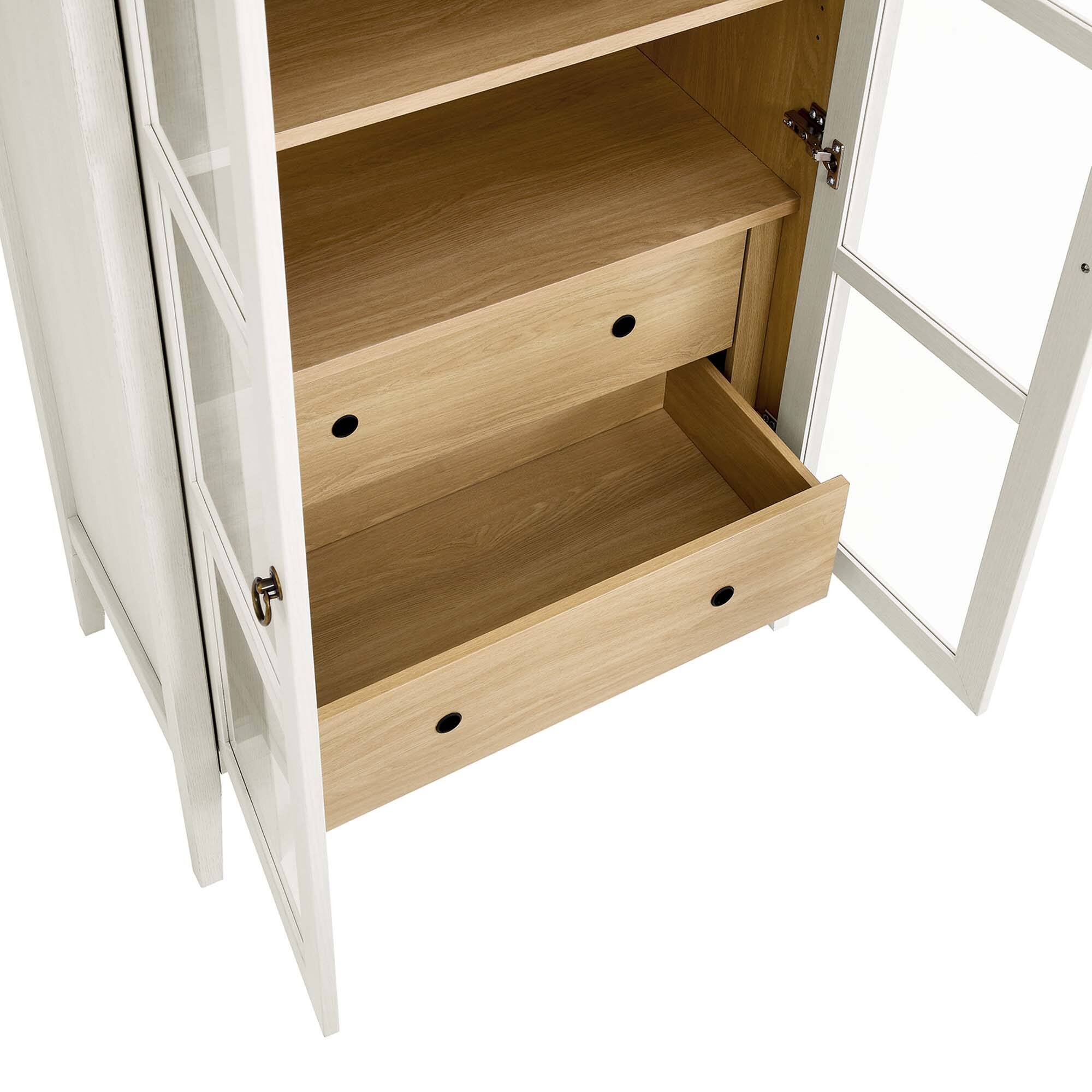 Alt View 5. Modway - Nolan Tall Arched Storage Display Cabinet by Modway - White Oak.