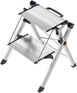 Hailo - MK80 Mini Aluminum Step Stool - Silver
