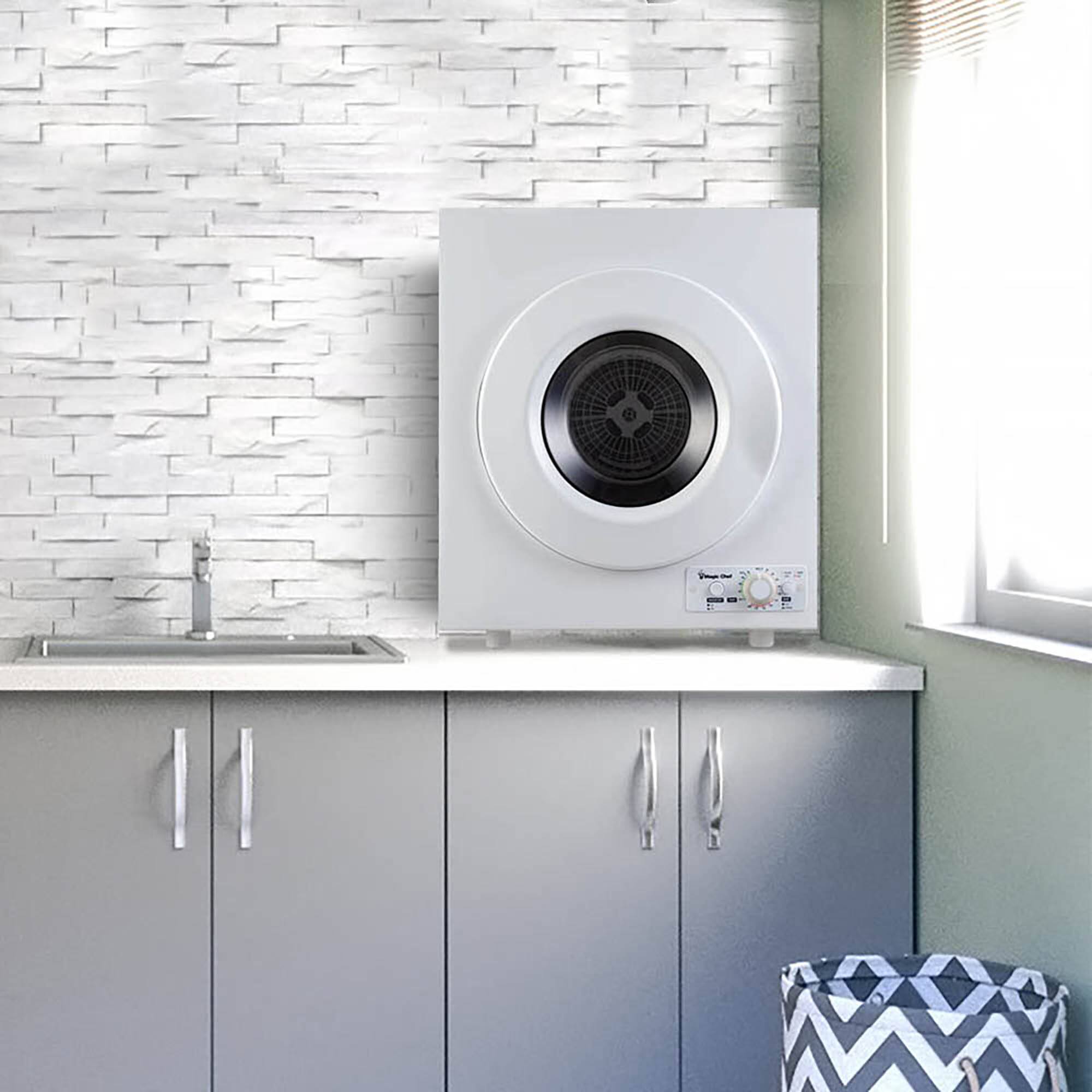 Alt View 9. Magic Chef - 3.5 cu. ft. Compact Electric Dryer in White - White.