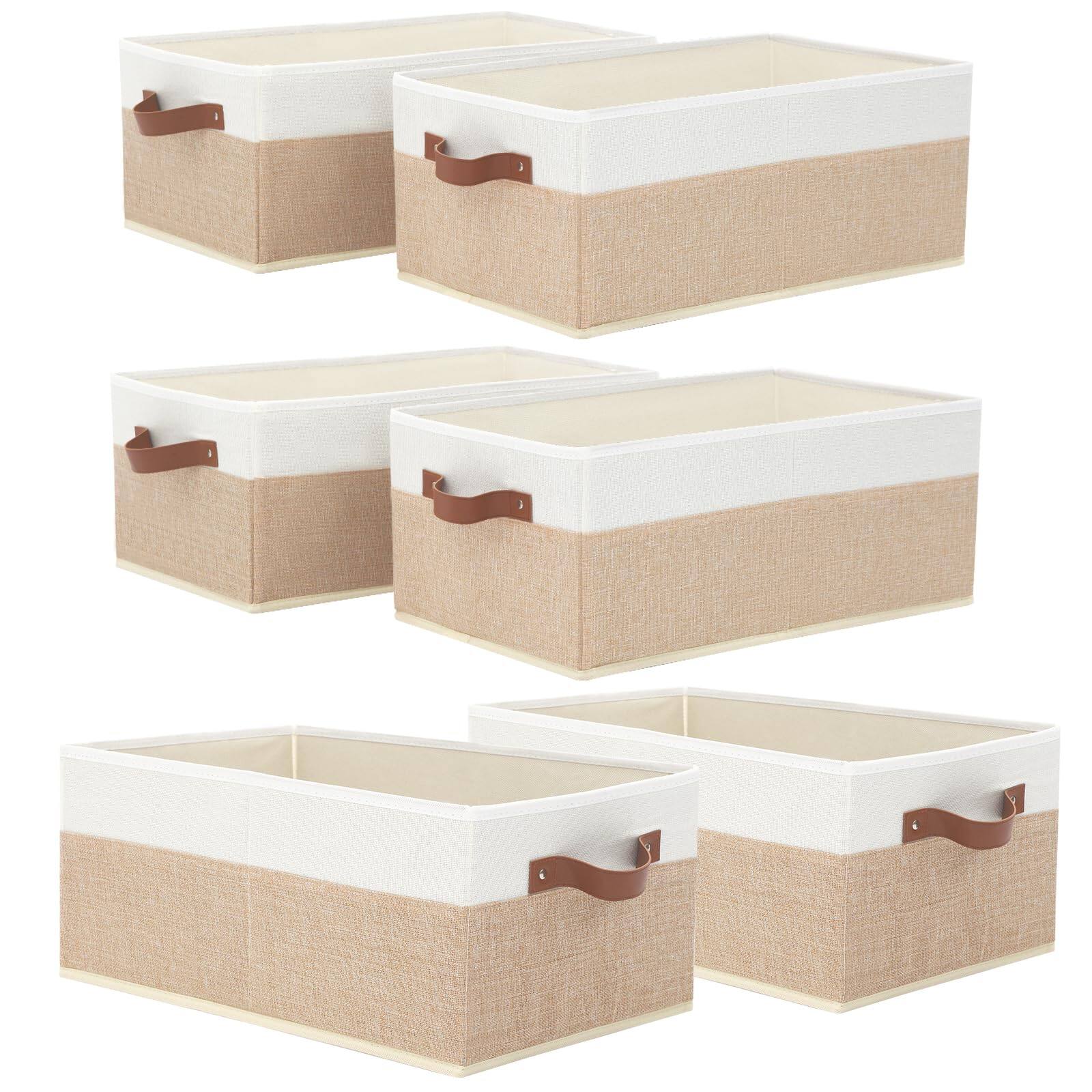 6 Pack Begie & White