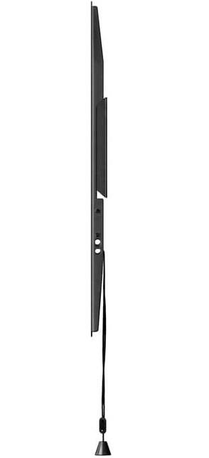 Alt View 2. Hisense - Hisense 65S7N 4K QLED TV with Fixed Mount and 3 Outlet Surge (2024) - Black.