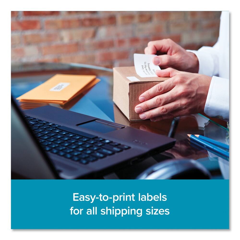 Easy-to-print labels for all shipping sizes