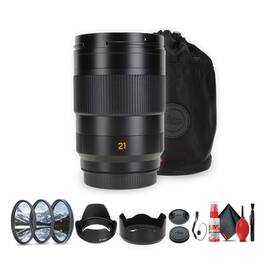 Leica - Super-APO-Summicron-SL 21mm f/2 ASPH. Lens (L-Mount) + Lens Filter Kit + More - Black