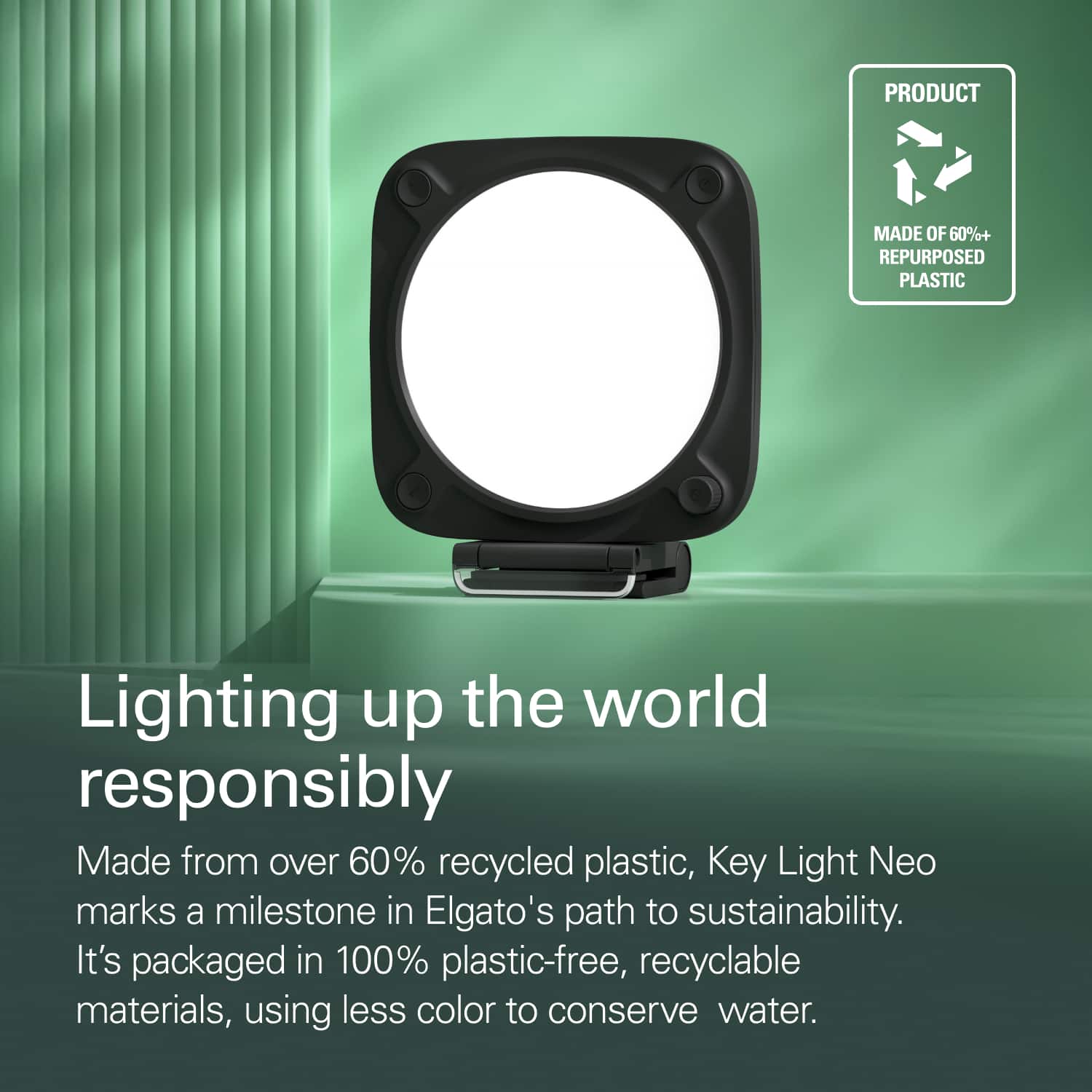 Elgato Key Light Neo Monitor Mount – Professional Lighting for