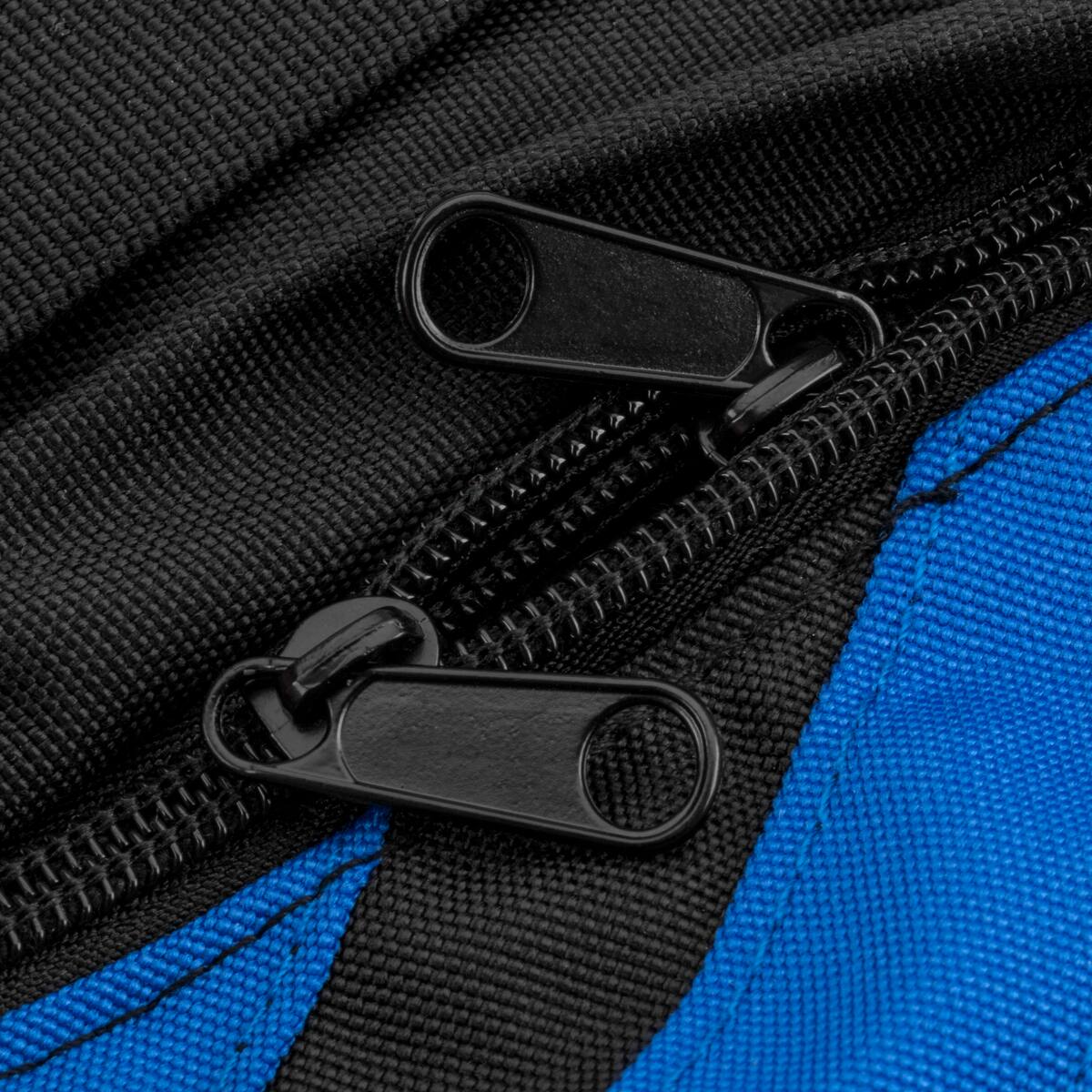 Alt View 3. Flashpoint - Flashpoint Empty Saddle Sandbag, 27 lbs Capacity, Blue  Black Stripes.