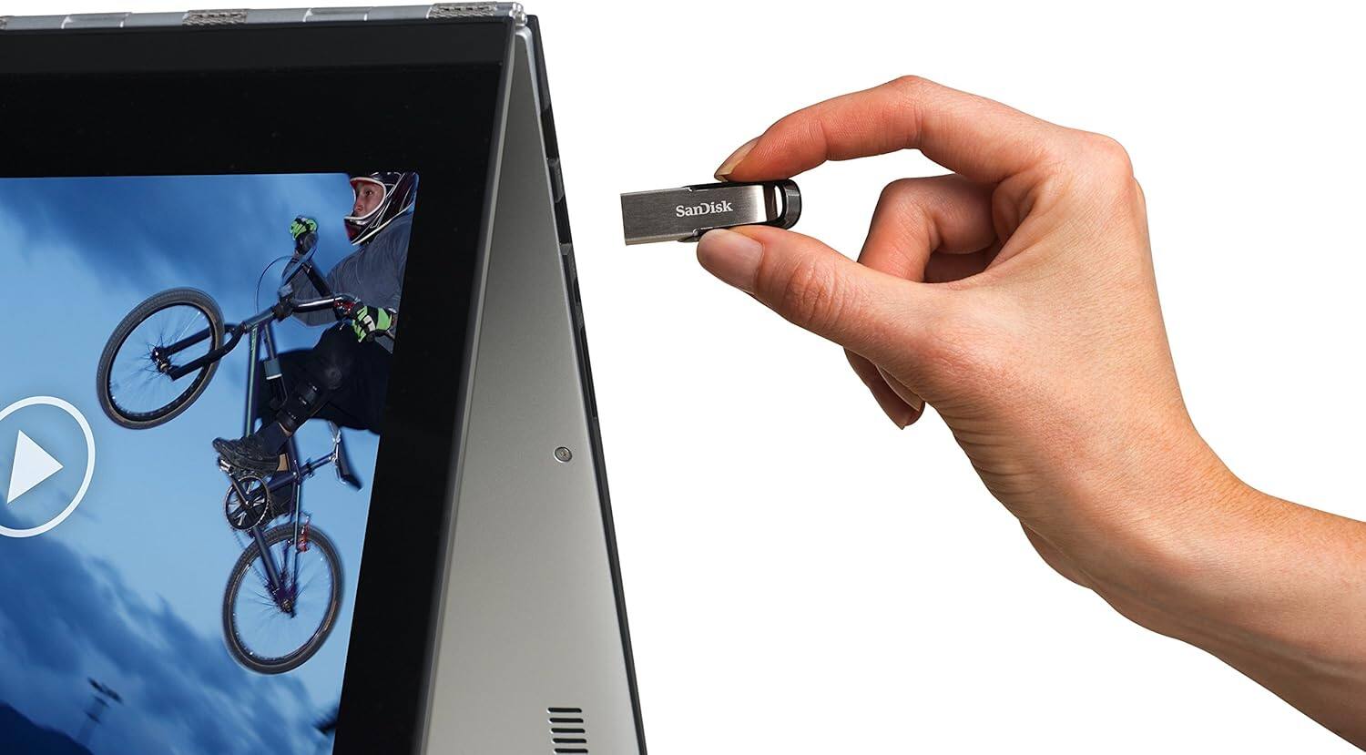 Alt View 3. SANDISK - SanDisk 128GB Ultra Flair USB 3.0 Flash Drive - Black.