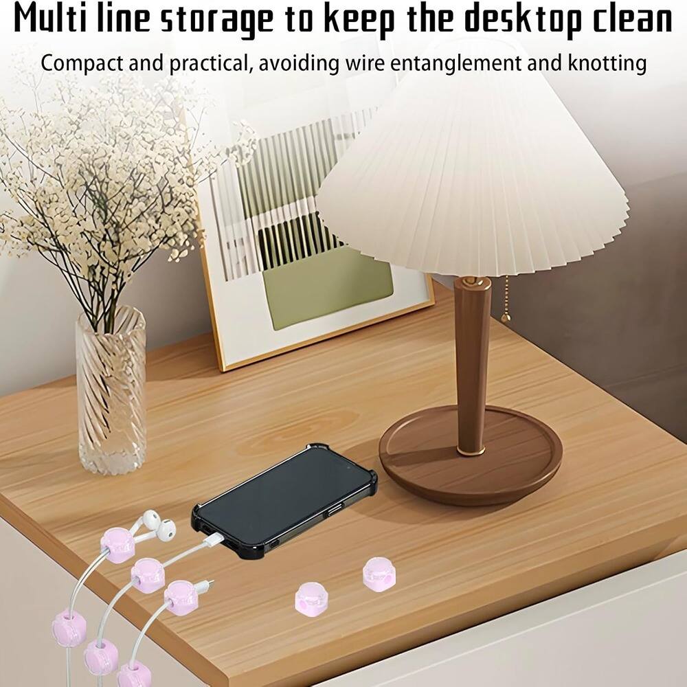 Multi line storage to keep the desktop clean  
Compact and practical, avoiding wire entanglement and knotting