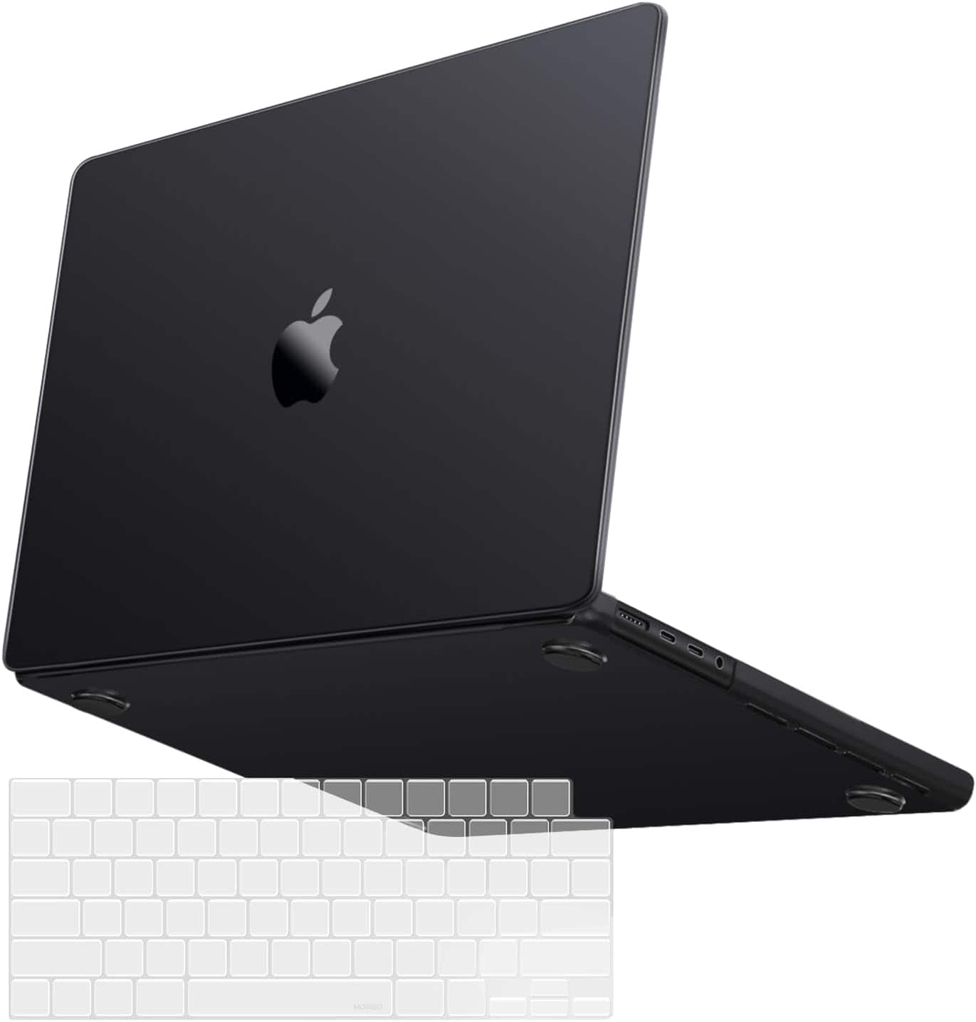 mosiso - Ultra-Thin 14-inch Hard Shell Case for MacBook Pro 14-inch (A3427 A3426 A3434 A3112 A3185 A3401 A2918 A2992 A2779 A2442) - Space Black Clear