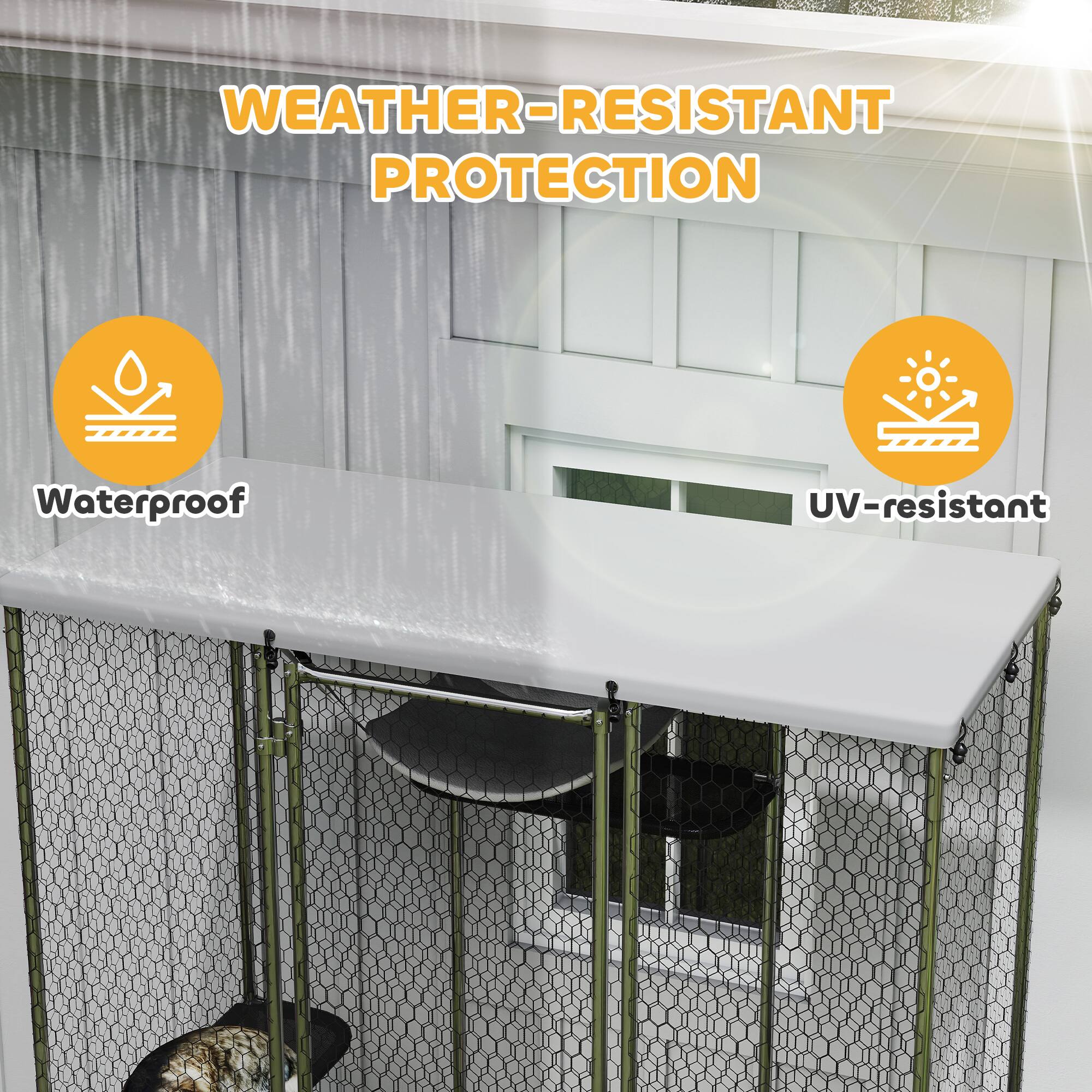 WEATHER-RESISTANT PROTECTION

Waterproof  
UV-resistant