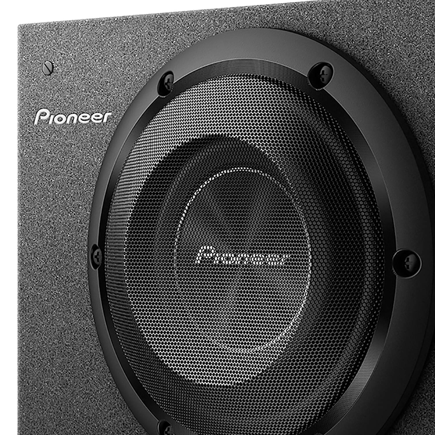 Alt View 1. Pioneer - A-Series TS-A2000LB Shallow-Mount Pre-Loaded Enclosure 8" 700W Max Subwoofer - Black.