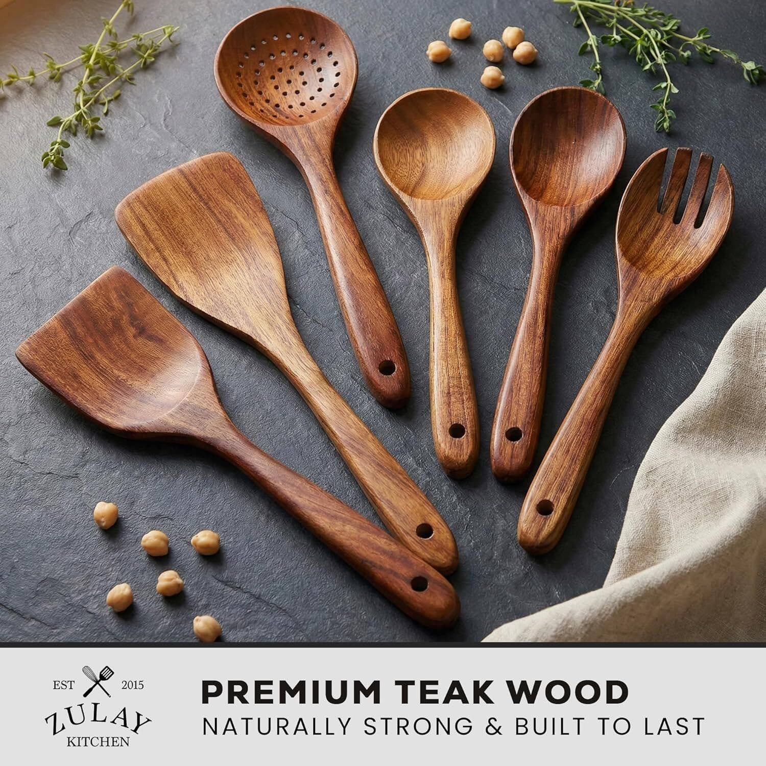 EST 2015 PREMIUM TEAK WOOD ZULAY NATURALLY STRONG & BUILT TO LAST KITCHEN