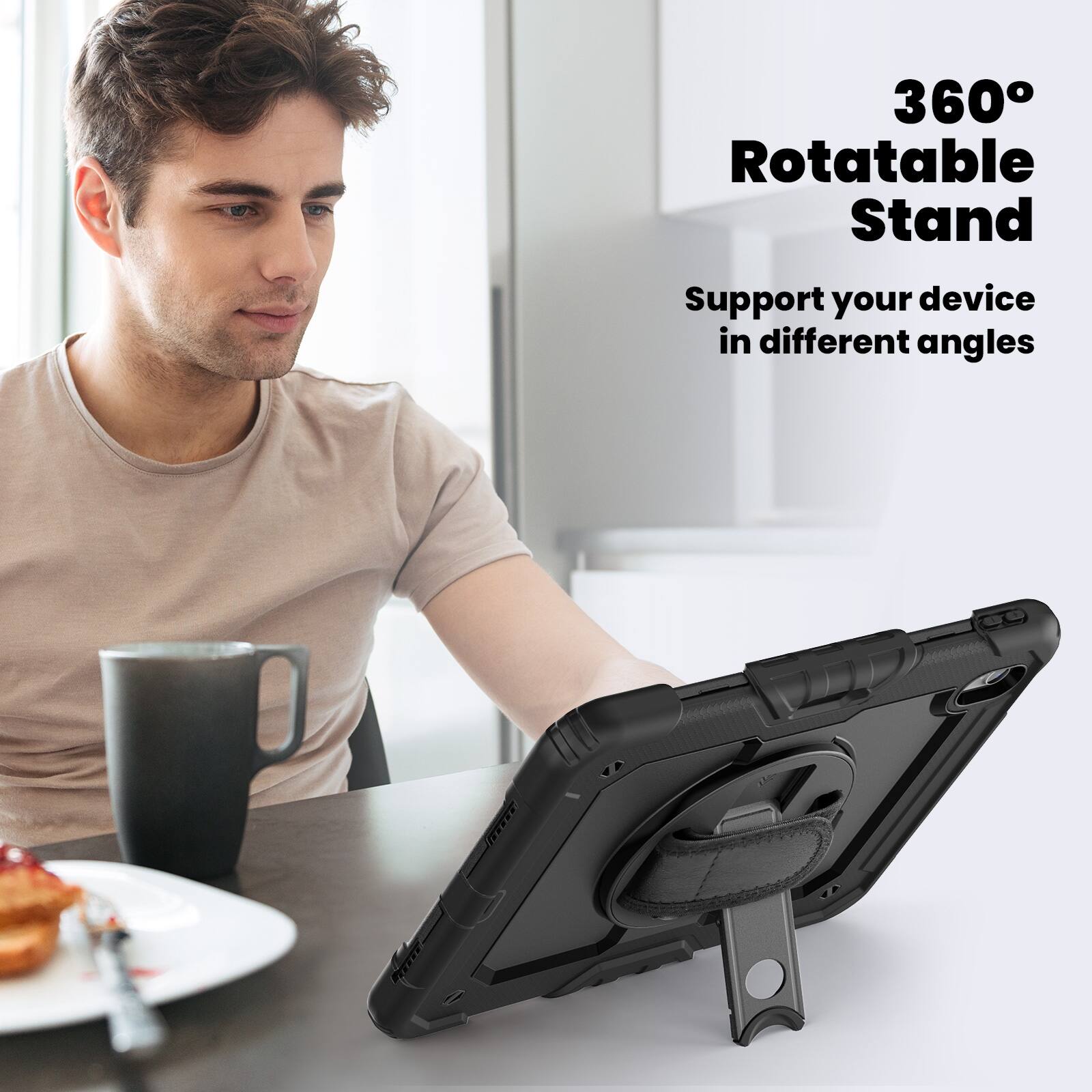 360° Rotatable Stand  
Support your device in different angles