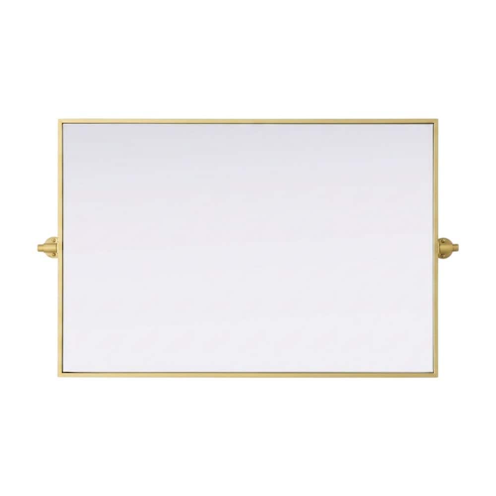 Elegant Kitchen and Bath - Amoura 24X36 Pivot Mirror In - Brass price history on PriceWatchPro