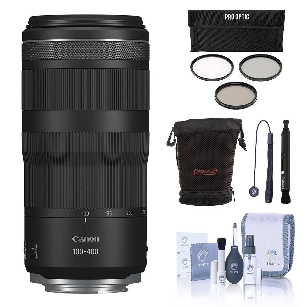 PRO OPTIC  
OPITECH USA  
OPTIC PRO  
100  
135  
200  
DE  
AF MF  
Canon 100-400  
PRO OPTIC  
PRO OPTIC  
MASTIC  
reportic  
SPC  
2018  
PRO OPTIC