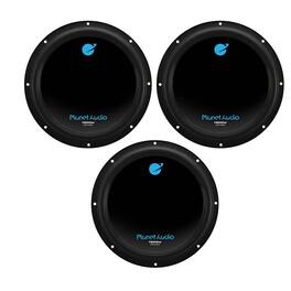 Planet Audio - 10" 1500W Dual 4 Ohm Voice Coil Car Audio Power Subwoofer (3 Pack) - Black