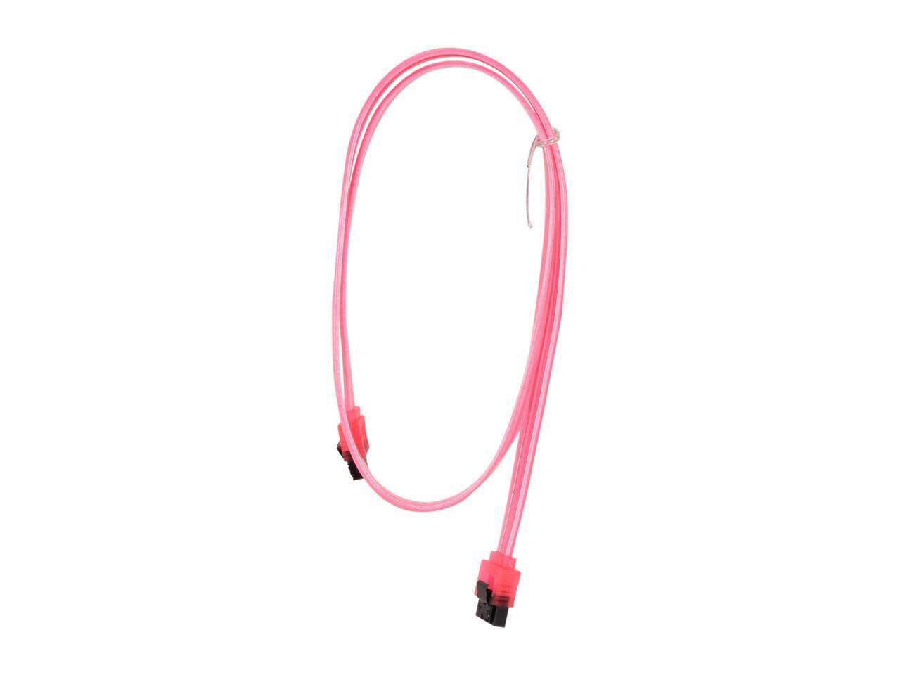 Alt View 1. Nippon Labs - Nippon Labs SATA3L-2FT-RD 2 ft. SATA III Cable w/ Locking Latch 2 feet - OEM.