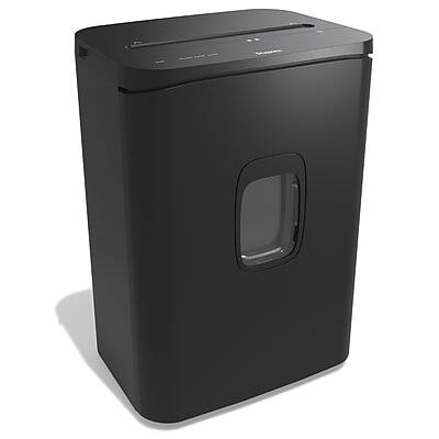 Front. Staples - Staples 24-Sheet Cross-Cut Multi-Media Shredder (ST62156) - Black.