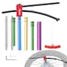 VEVOR - Dirt Bike Tire Changing Tool Kit, Fits for Motocross Enduro 16"-21" Wheels, Includes 15-25 mm Axle Adapters - Black