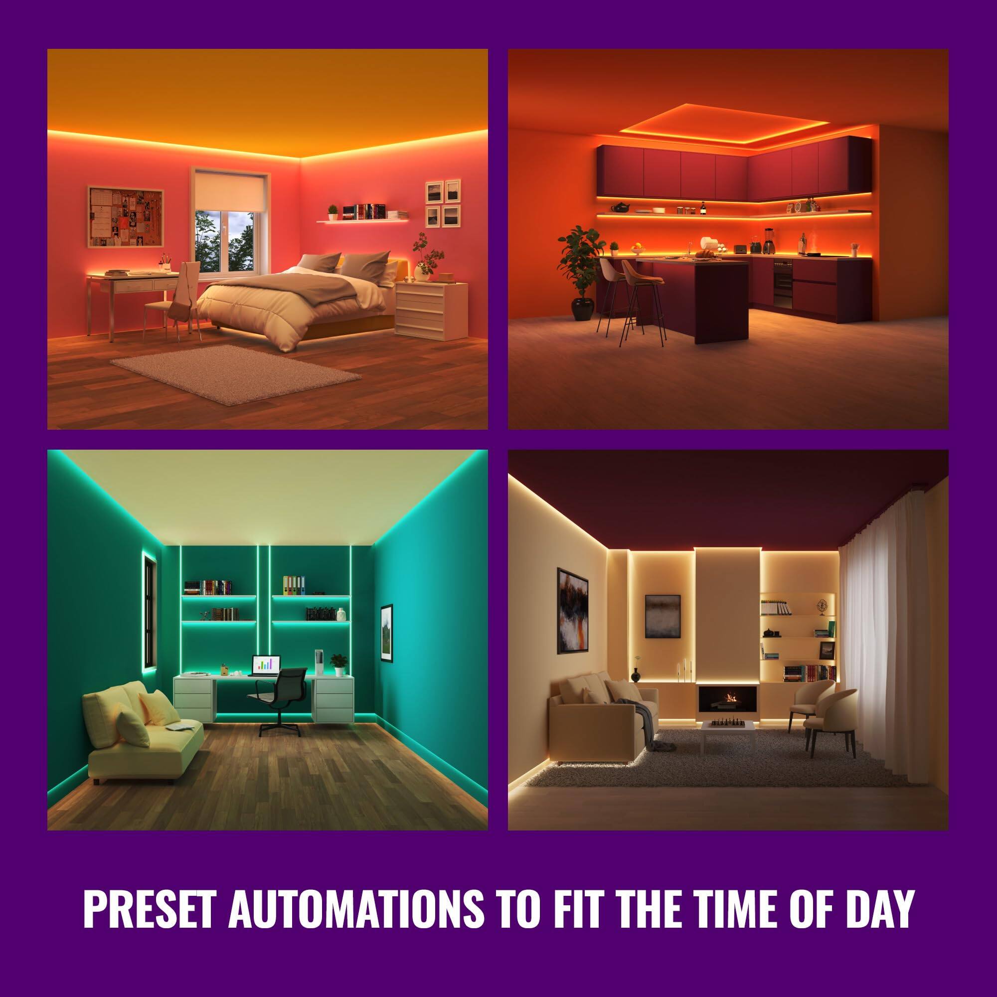 PRESET AUTOMATIONS TO FIT THE TIME OF DAY