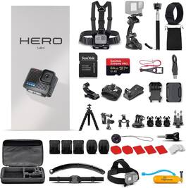 GoPro - HERO Compact Waterproof Action Camera 50 In 1 Accessory Bundle + More