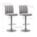 Alt View 15. CorLiving - Palmer Adjustable Channel Tufted Upholstered Barstool (set of 2) - Gray.