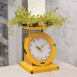 BreeBe - Sunflower Old Town Scale Clock - Yellow